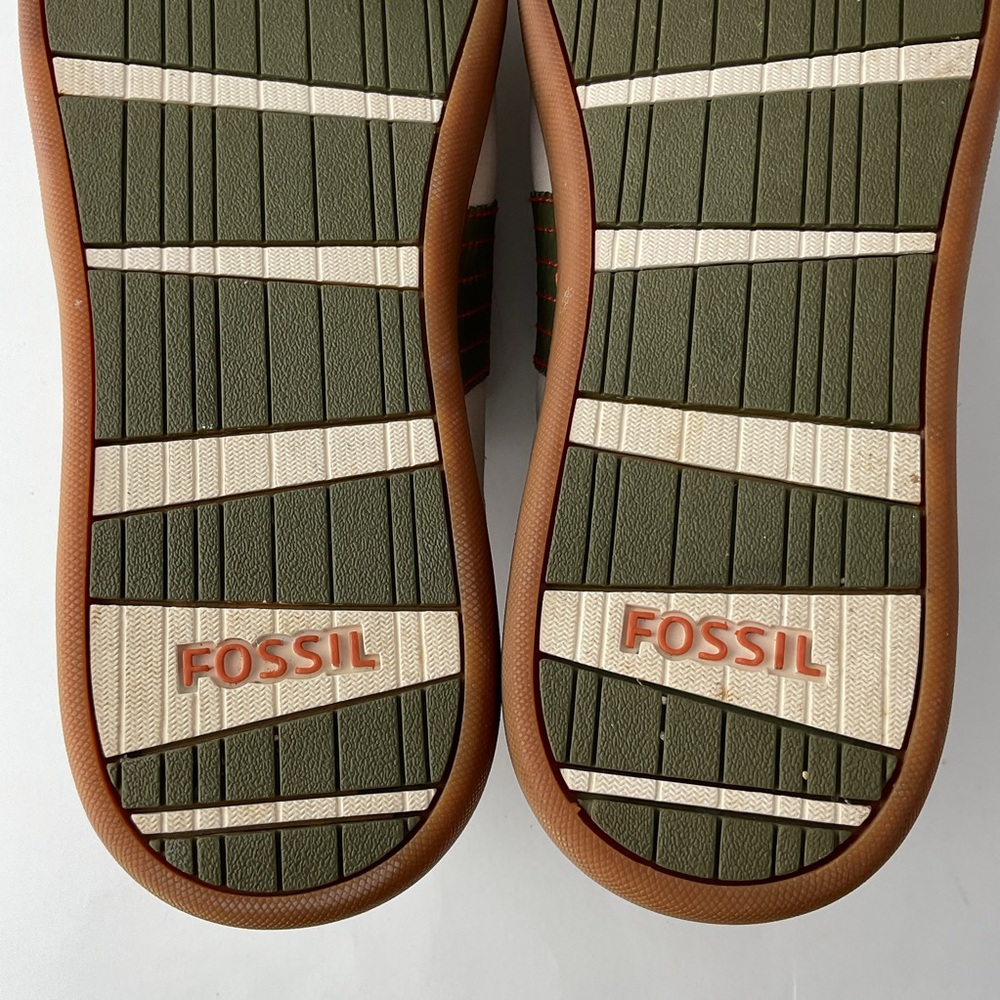 Fossil Typographie College Campus Leather And Suede Sneakers Men’s Size 13 - Picture 11 of 12